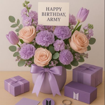 karangan bunga ucapan happy birthday