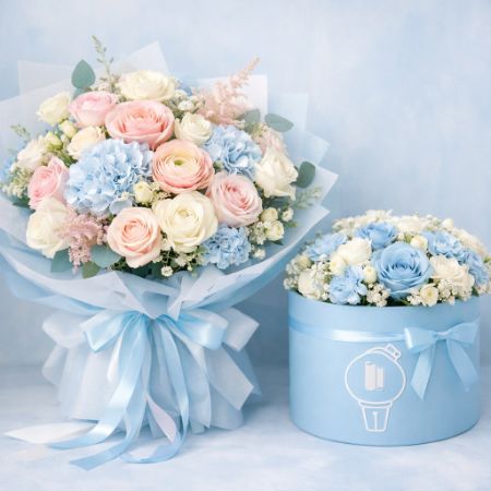 flower box pastel cantik