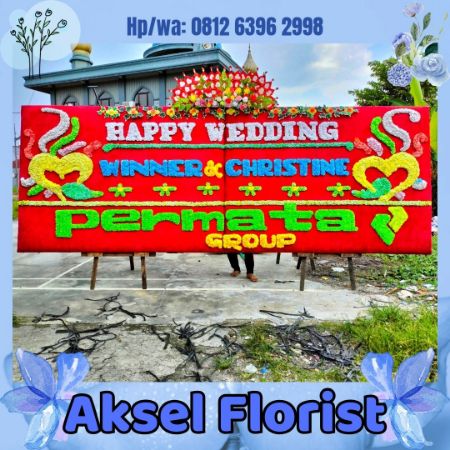 Papan Bunga Pernikahan ke Restaurant Grand Liberty Medan