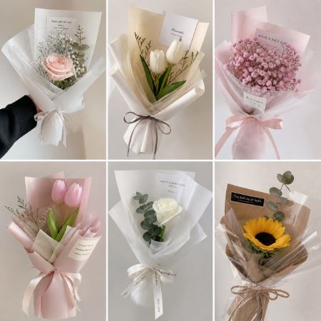 buket bunga minimalis