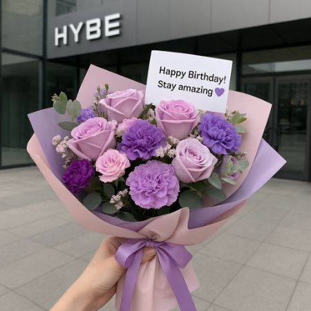 buket bunga ucapan happy birthday