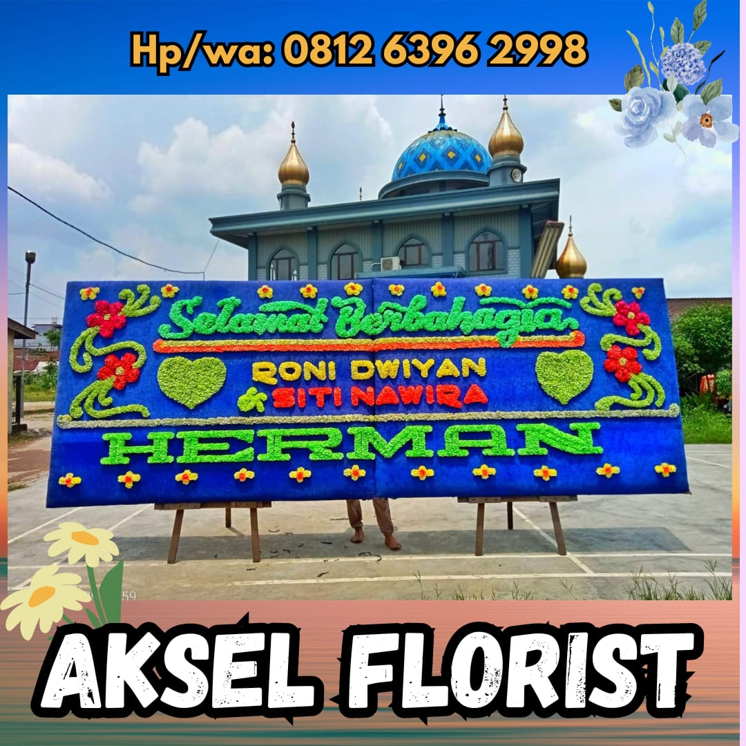bunga papan selamat berbahagia medan