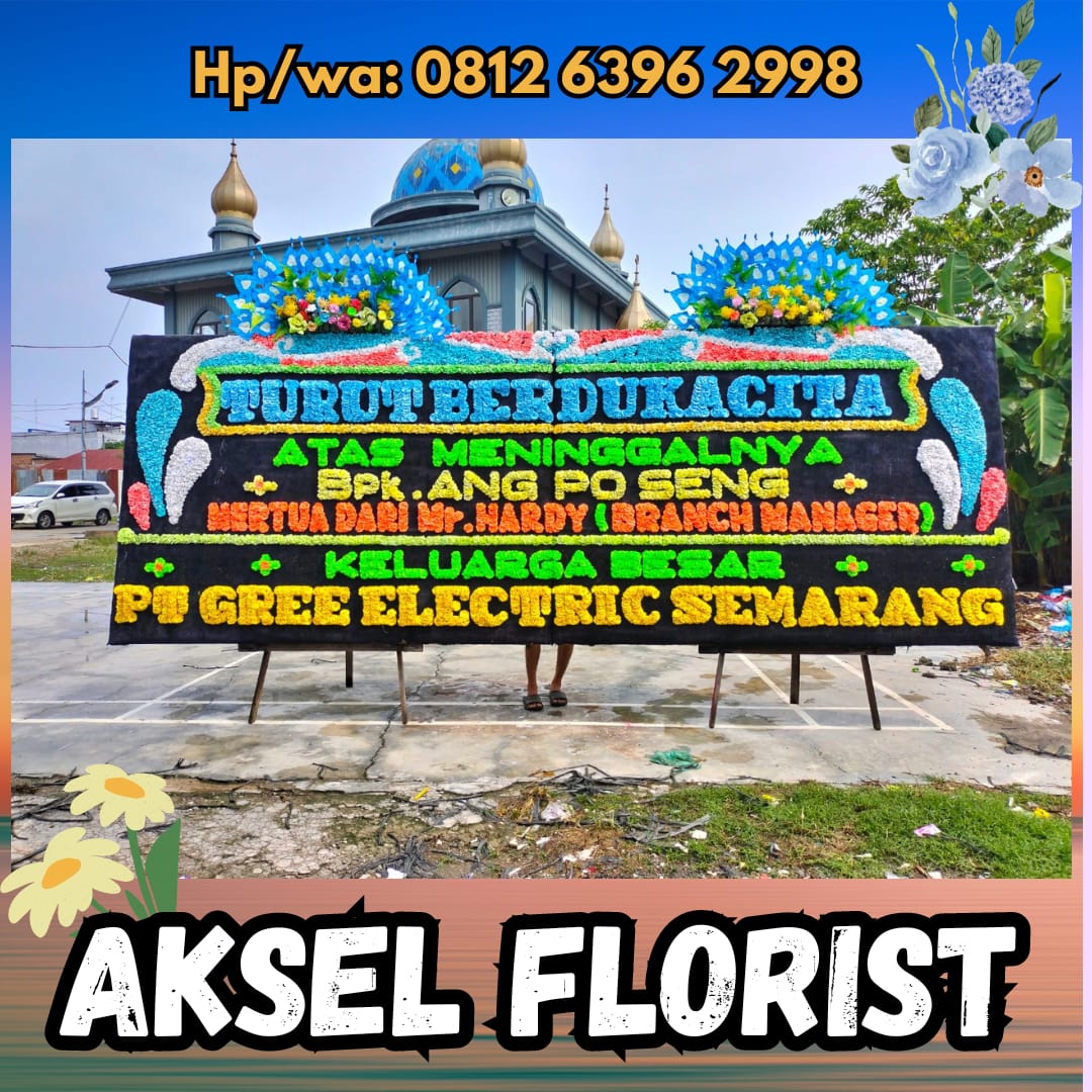 bunga papan turut berduka medan