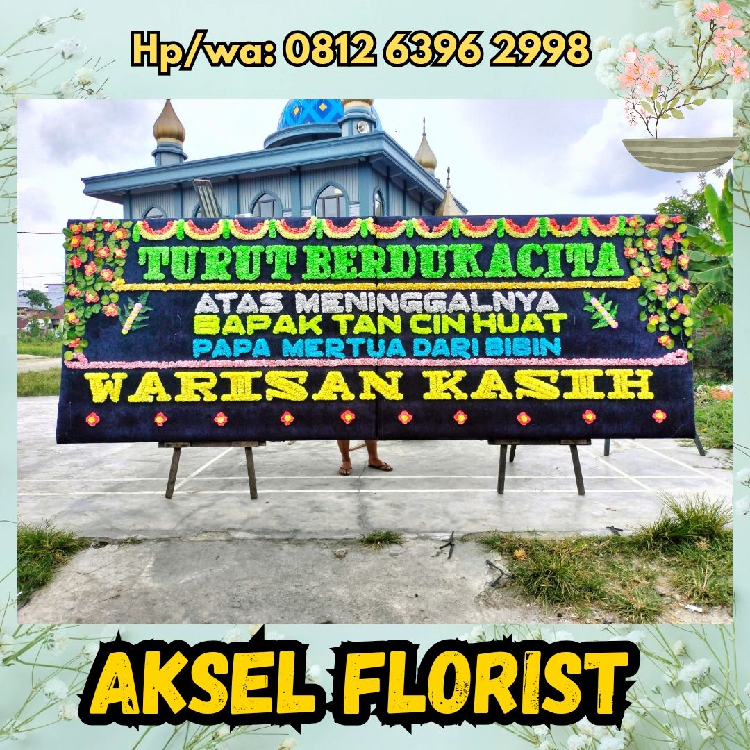 jual papan bunga duka medan