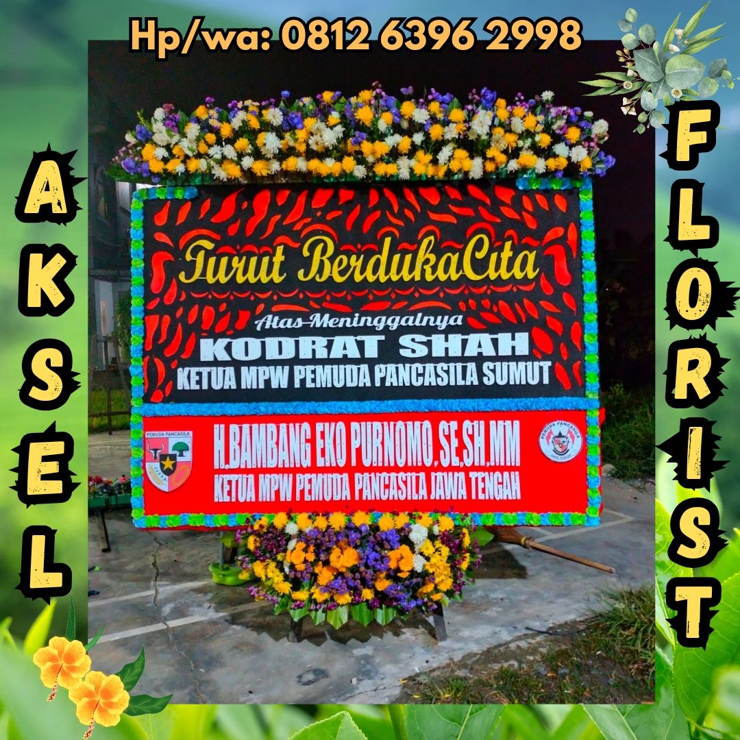 papan bunga duka cita berastagi