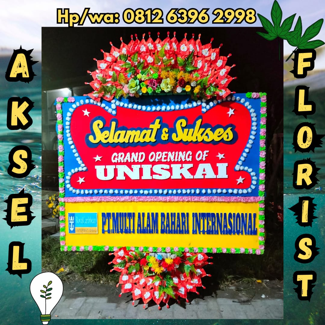 papan bunga pembukaan toko rantau prapat