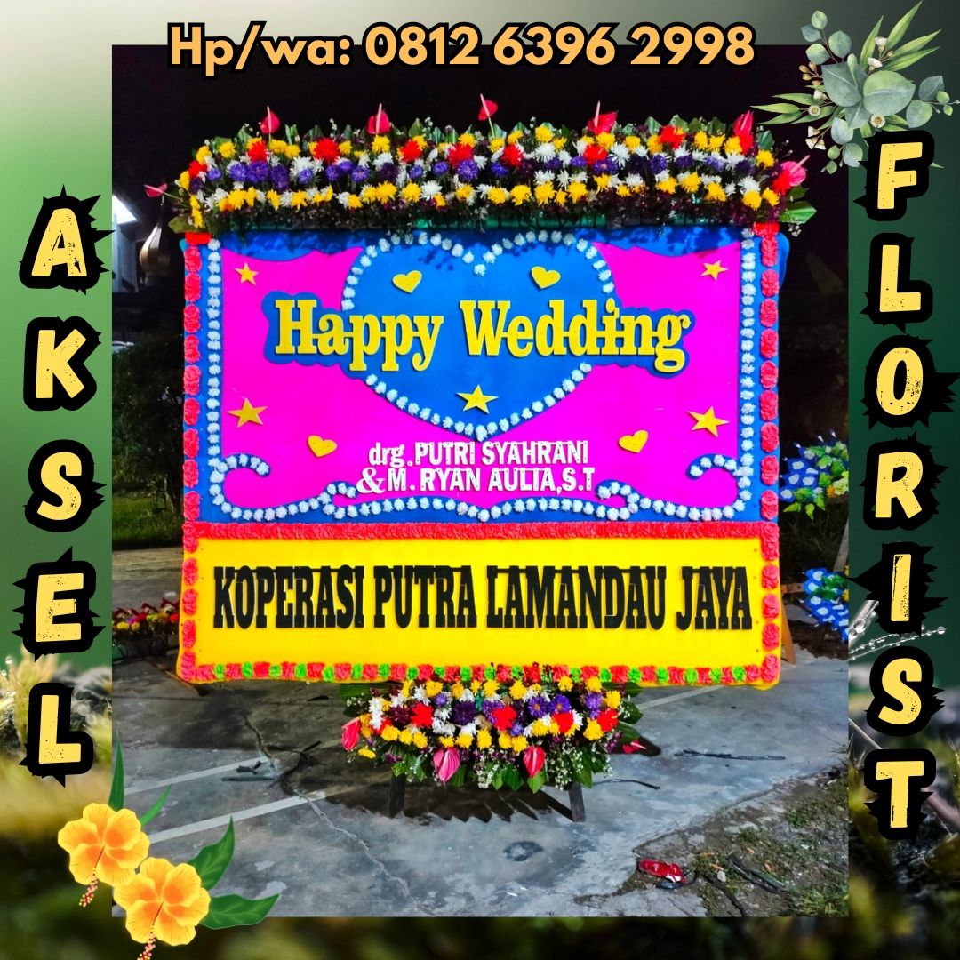 papan bunga pernikahan kabanjahe