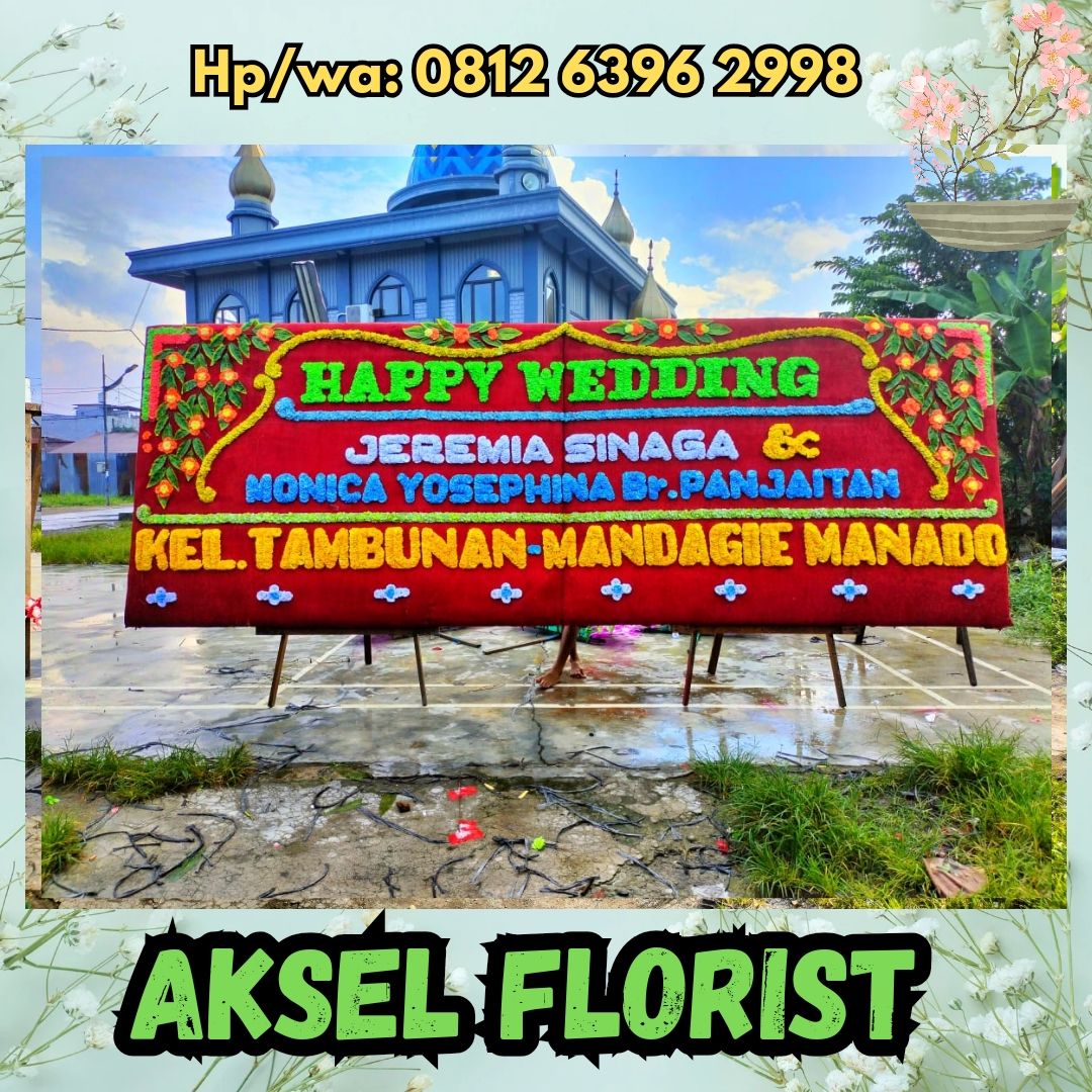 papan bunga pernikahan simalungun