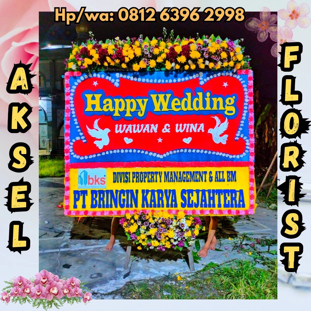 papan bunga pernikahan sipirok