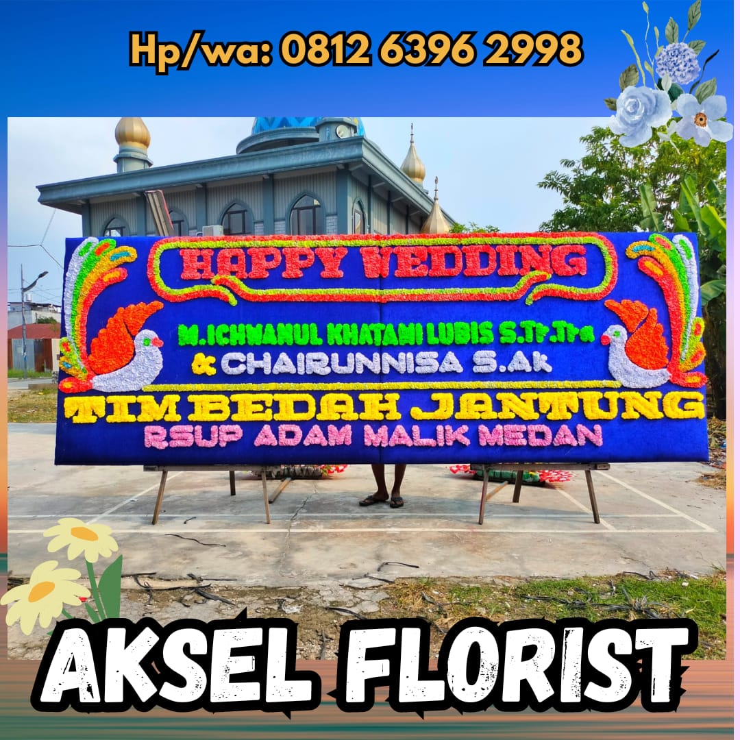 papan bunga sei rampah harga terjangkau