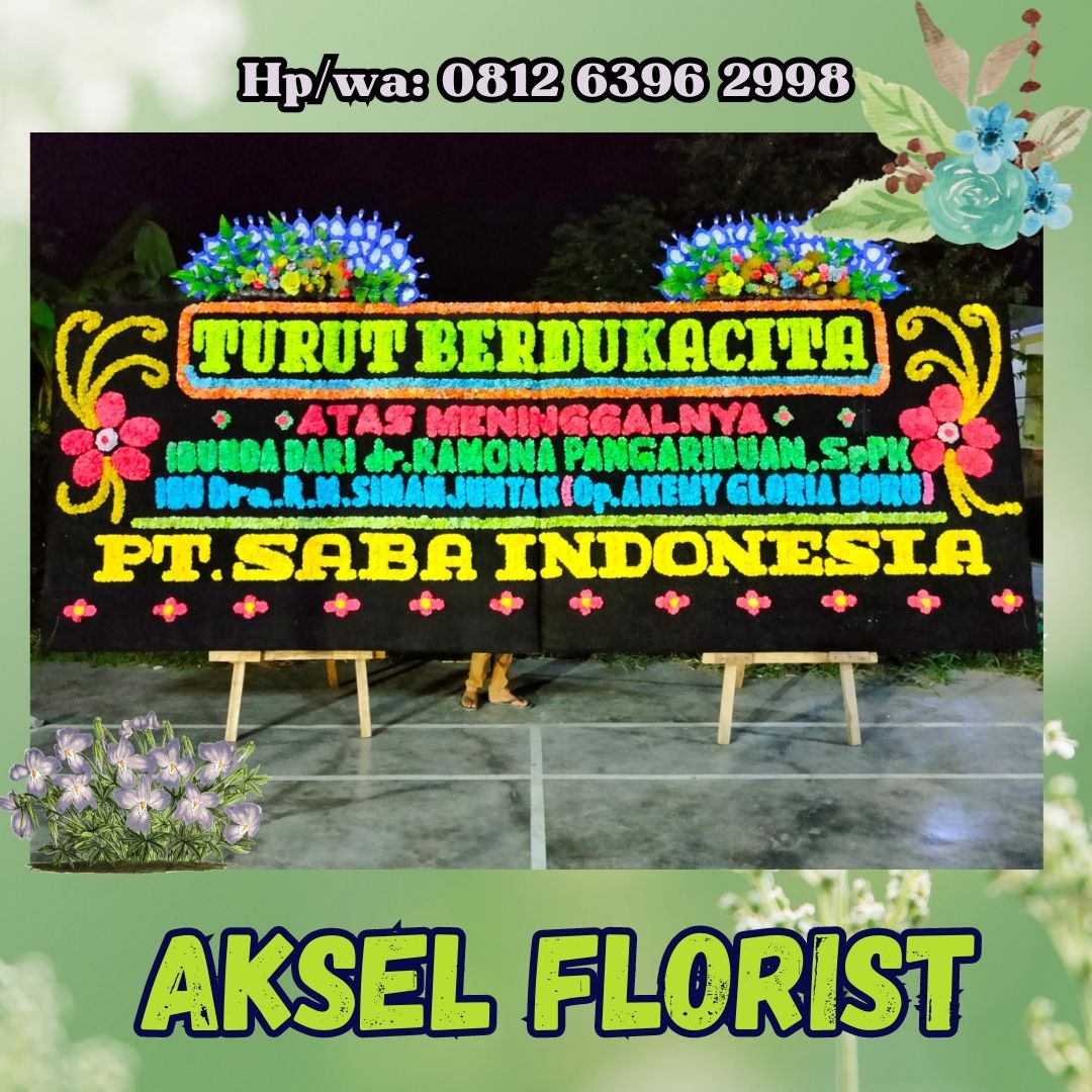 papan bunga ucapan dukacita medan
