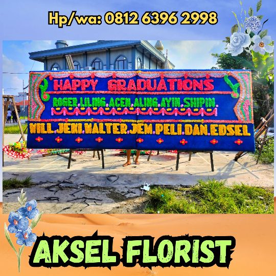 papan bunga wisuda berastagi