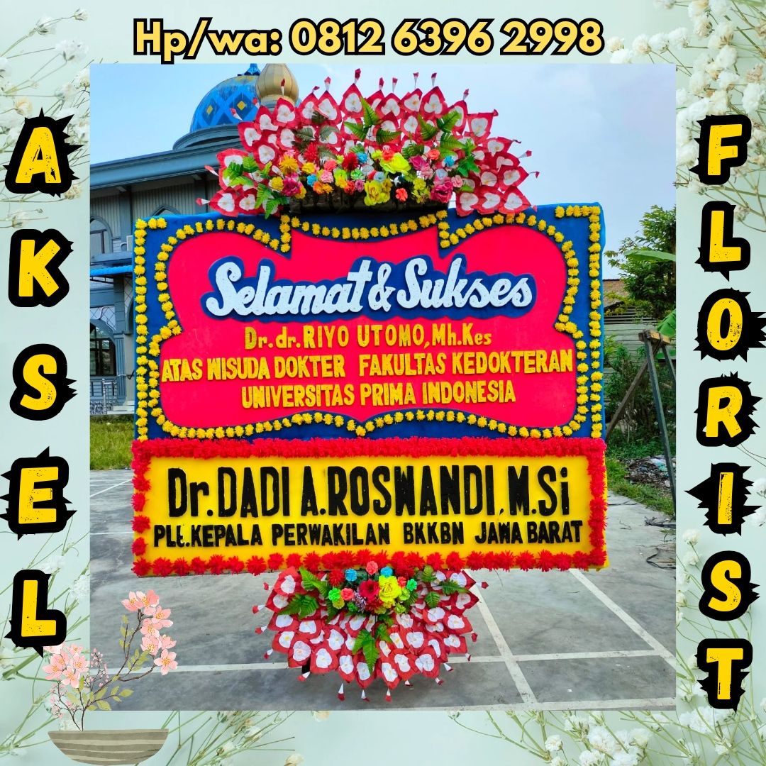papan bunga wisuda lubuk pakam