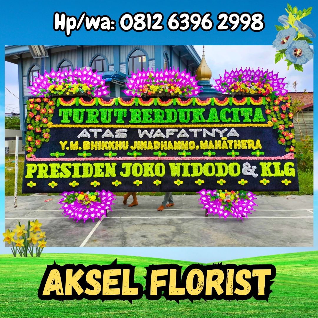 papan bunga dukacita ke rumah sosial gmi gloria medan