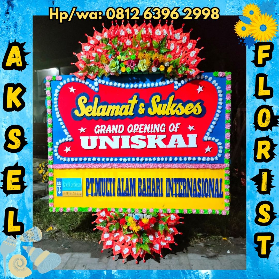 papan bunga untuk peresmian toko medan