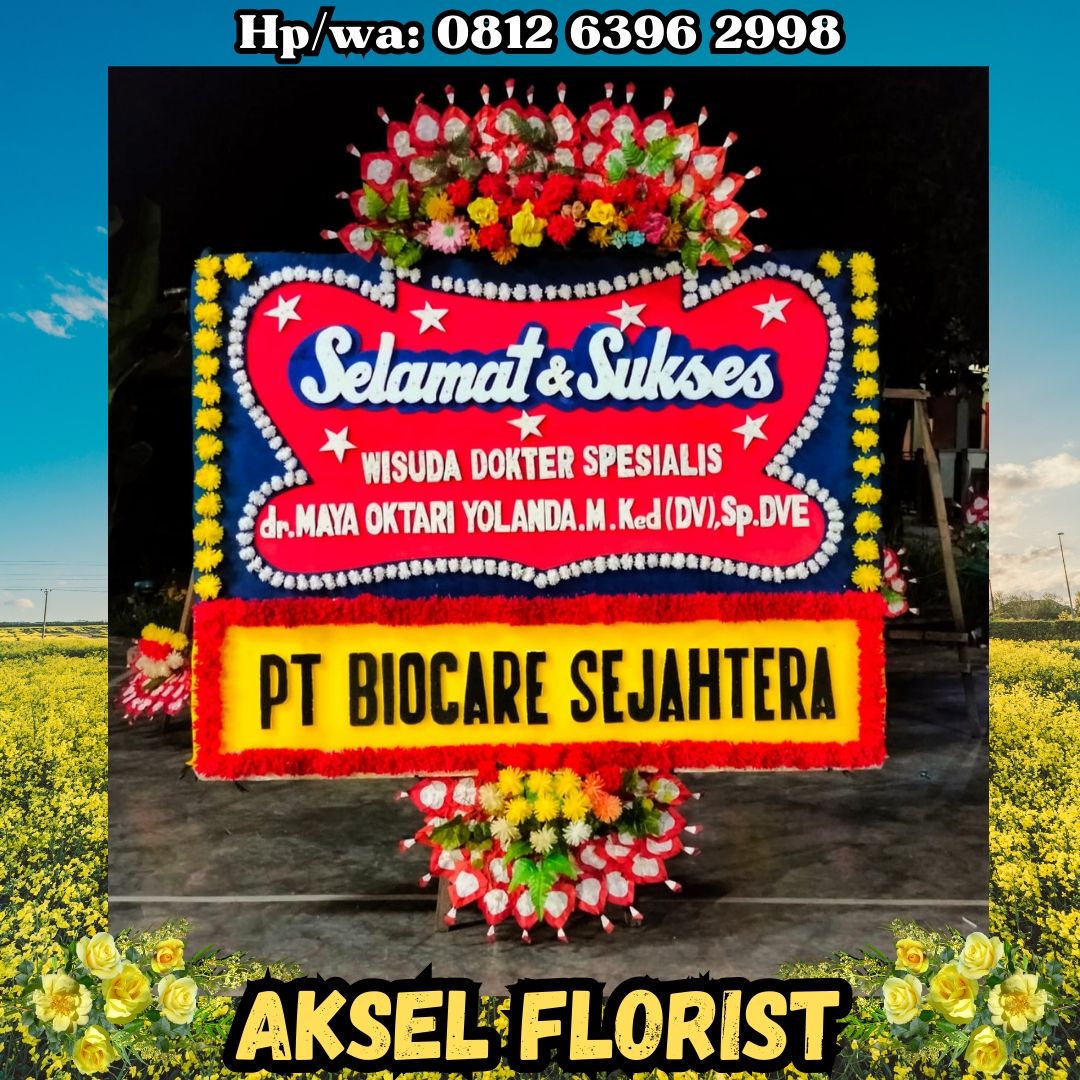 papan bunga untuk wisuda medan
